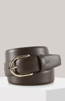 Ledergürtel in Dunkelbraun