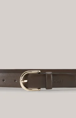 Ledergürtel in Dunkelbraun