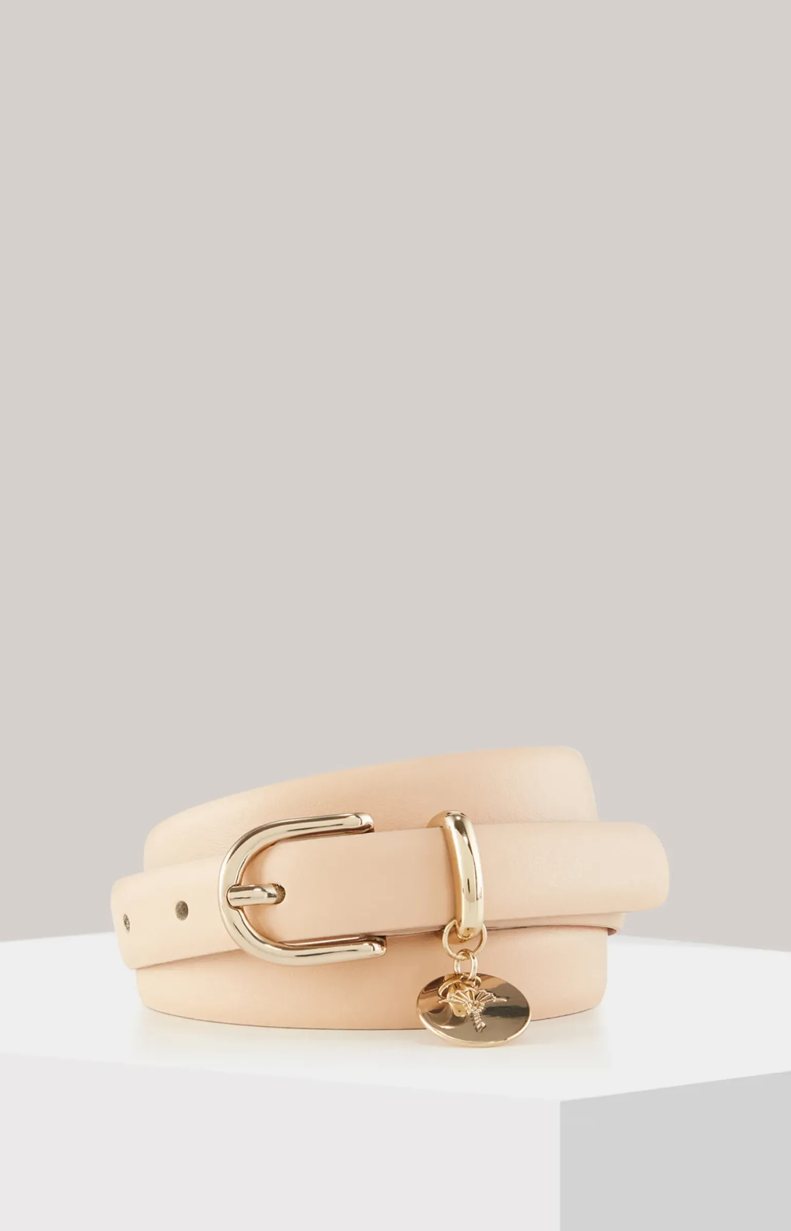 Ledergürtel in Nude