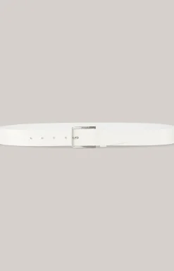 Ledergürtel in Offwhite