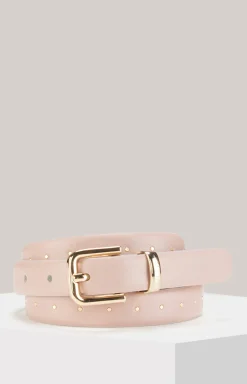 Ledergürtel in Rosé