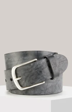 Ledergürtel in Schwarz