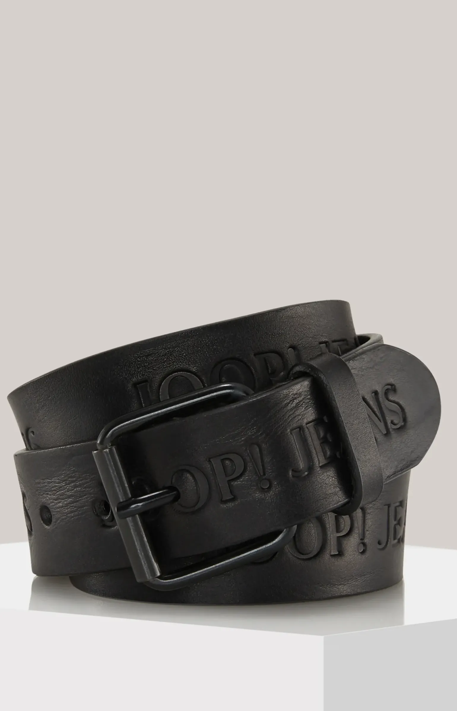 Ledergürtel in Schwarz