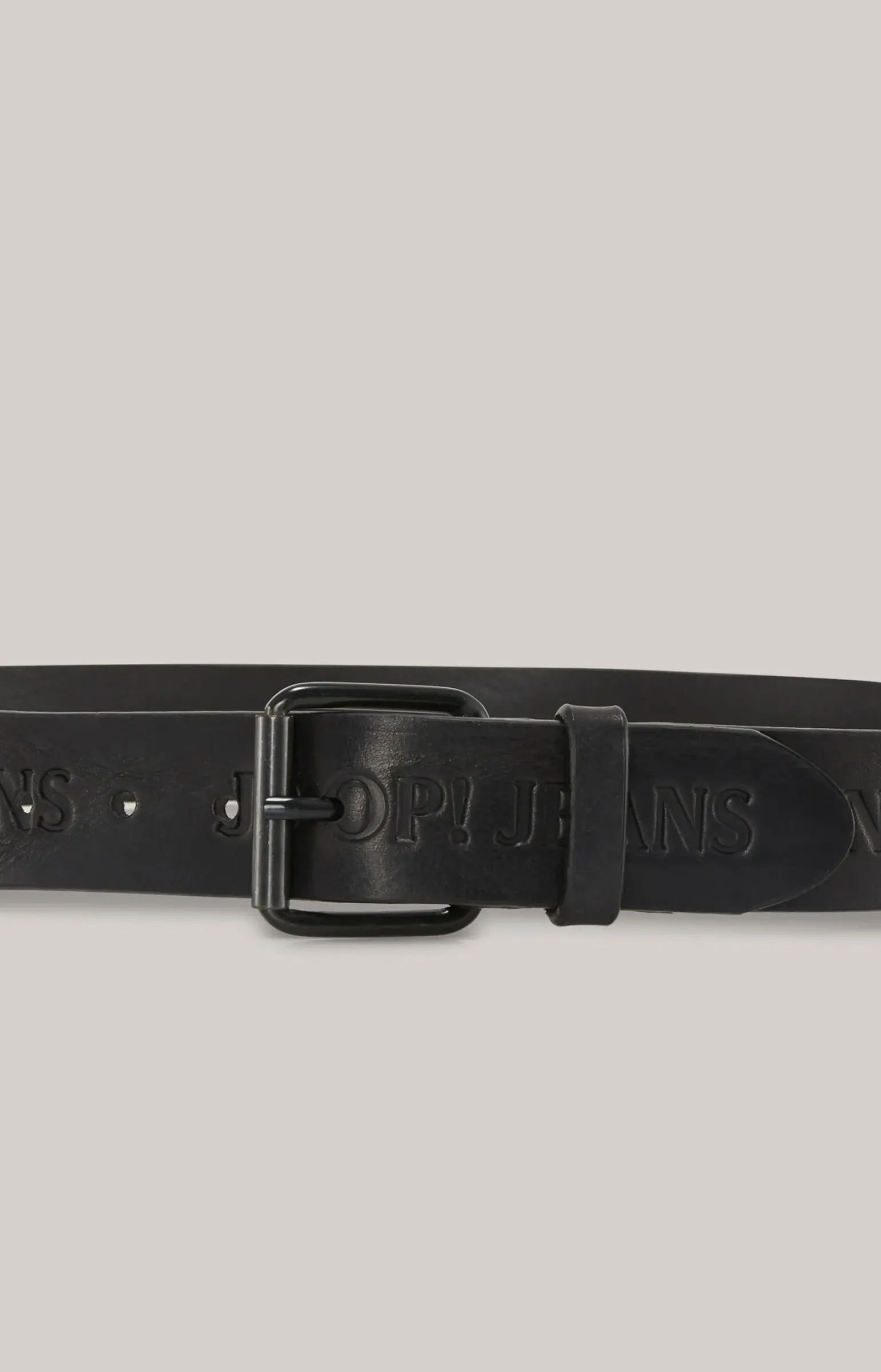 Ledergürtel in Schwarz