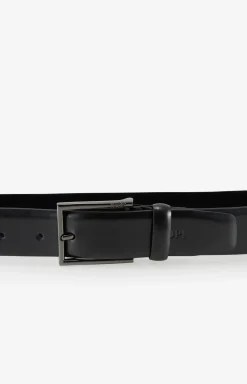 Ledergürtel in Schwarz