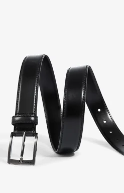 Ledergürtel in Schwarz