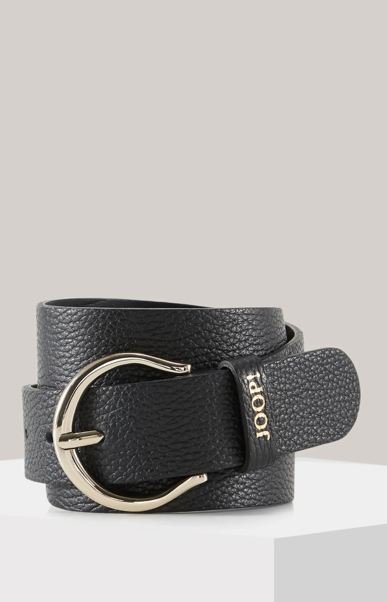 Ledergürtel in Schwarz