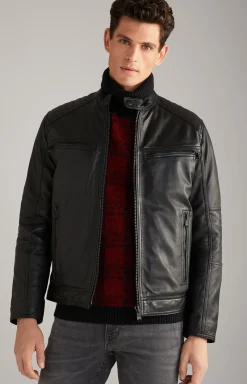 Lederjacke Baldo in Schwarz