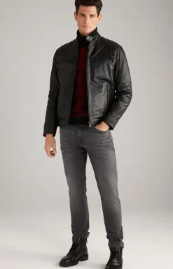 Lederjacke Baldo in Schwarz