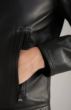 Lederjacke Baldo in Schwarz