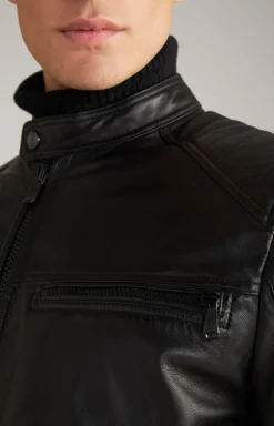 Lederjacke Baldo in Schwarz