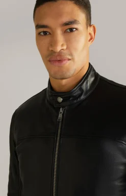 Lederjacke Cleary in Schwarz