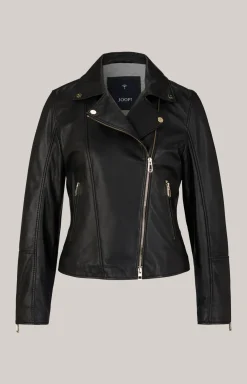 Lederjacke in Schwarz