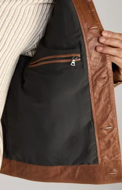 Lederjacke Jean in Braun