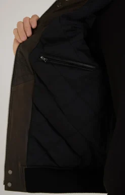 Lederjacke Karman in Dunkelbraun