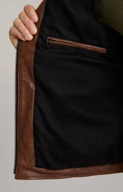 Lederjacke Lif in Braun