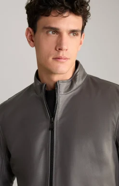 Lederjacke Lif in Grau