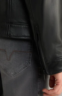 Lederjacke Lif in Schwarz