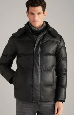 Lederjacke Loma in Schwarz