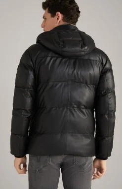 Lederjacke Loma in Schwarz