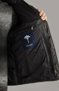 Lederjacke Loma in Schwarz