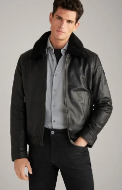 Lederjacke Mech in Schwarz