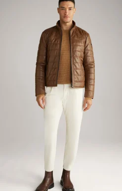 Lederjacke Nonji in Braun