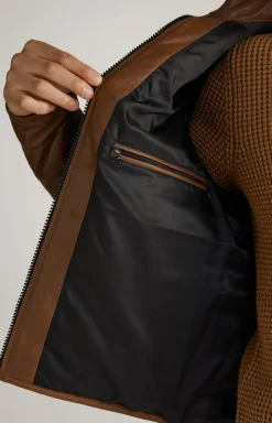 Lederjacke Nonji in Braun