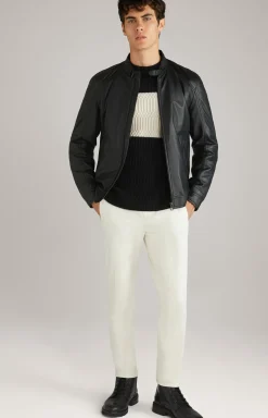 Lederjacke Smoky in Schwarz