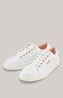 Leder-Sneaker Tinta Coralie in Weiß