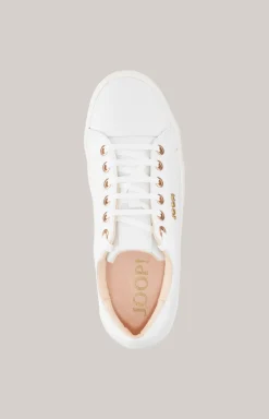 Leder-Sneaker Tinta Coralie in Weiß