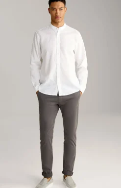 Leinen-Baumwoll-Hemd Hedde in Weiß