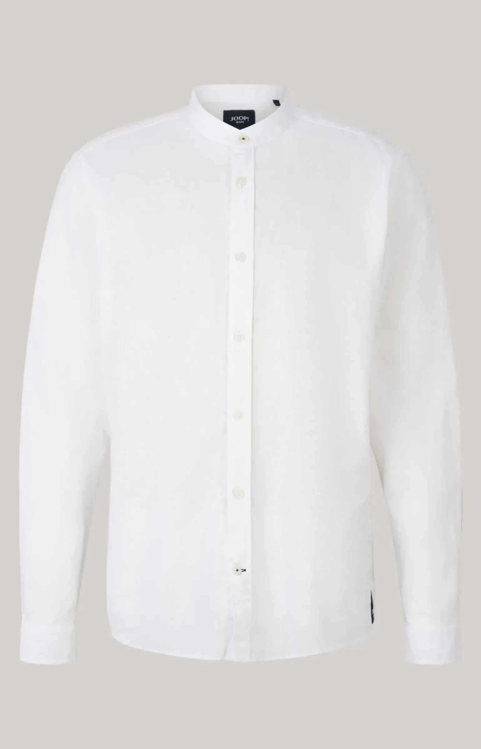 Leinen-Baumwoll-Hemd Hedde in Weiß