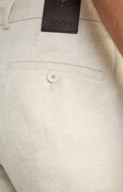 Leinen-Chino Hank in Beige meliert