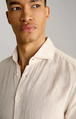 Leinen-Hemd Pai in Beige meliert