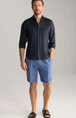 Leinen-Hemd Pai in Schwarz