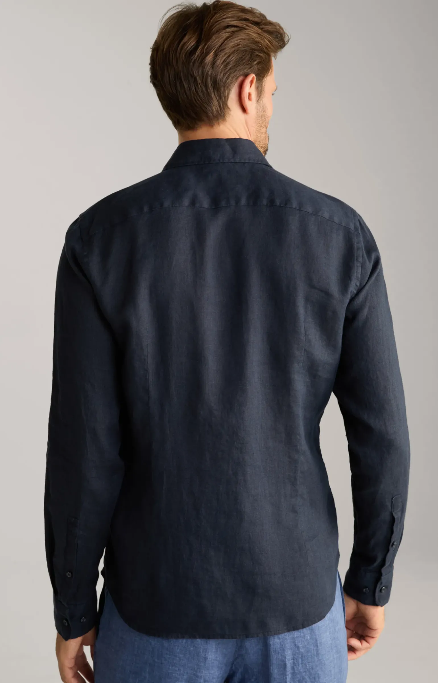 Leinen-Hemd Pai in Schwarz