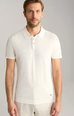 Leinenmix-Poloshirt Malioso in Nature