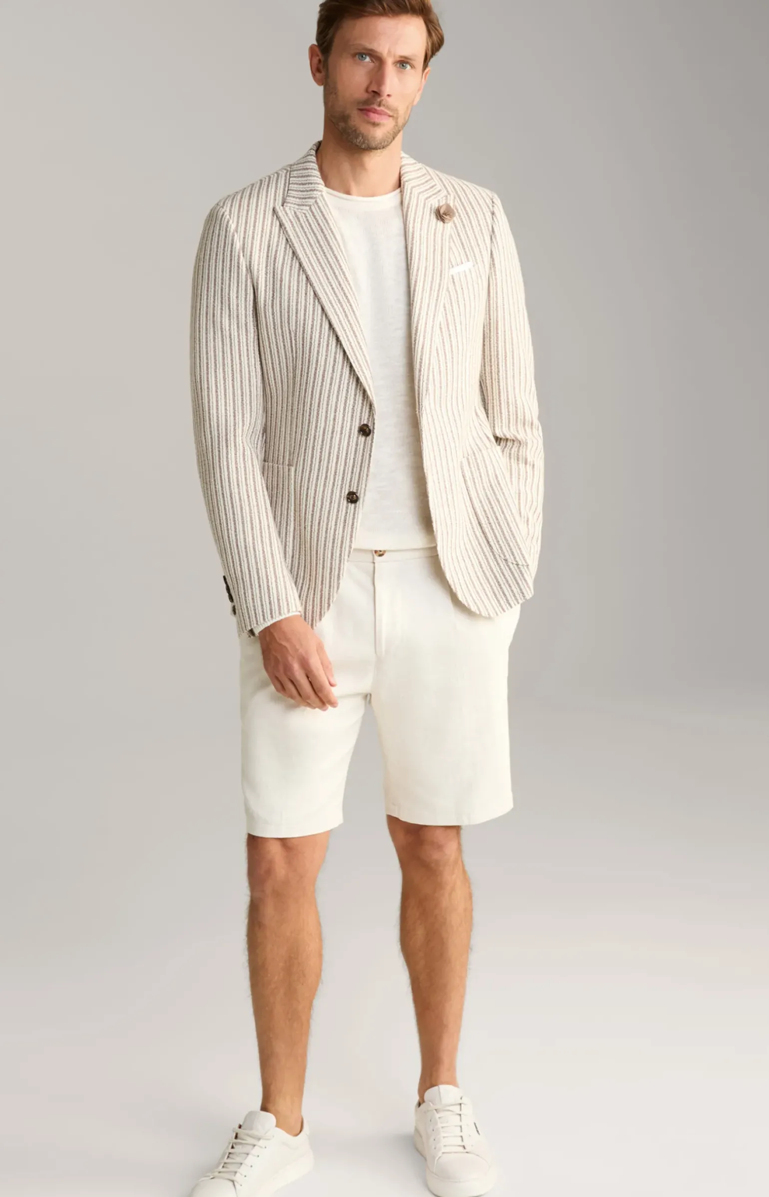 Leinenmix-Pullover Mendor in Nature