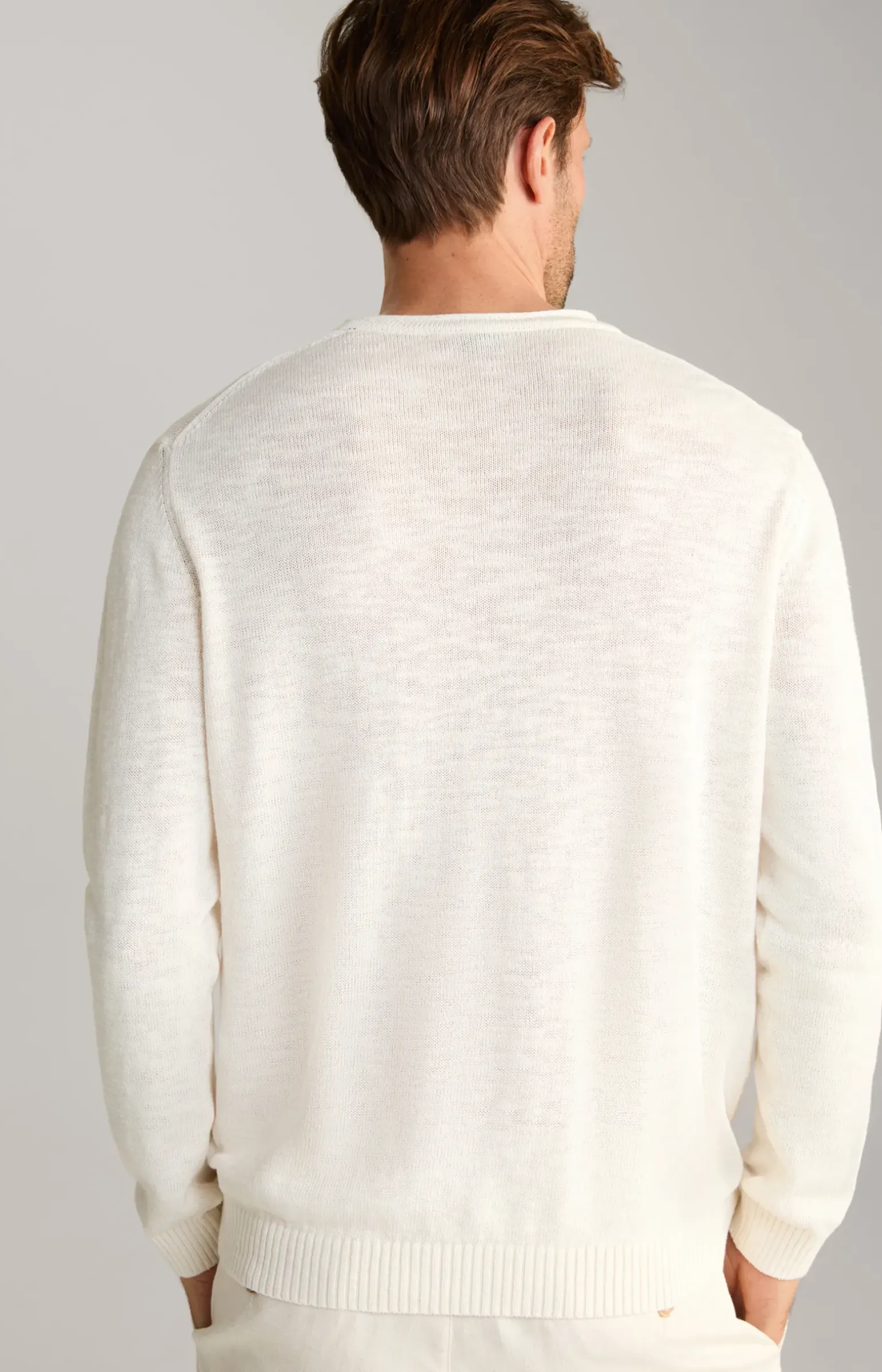 Leinenmix-Pullover Mendor in Nature