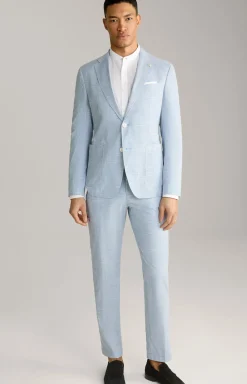 Leinenmix-Sakko Hoverest in Blau