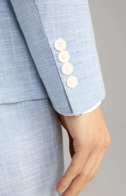 Leinenmix-Sakko Hoverest in Blau