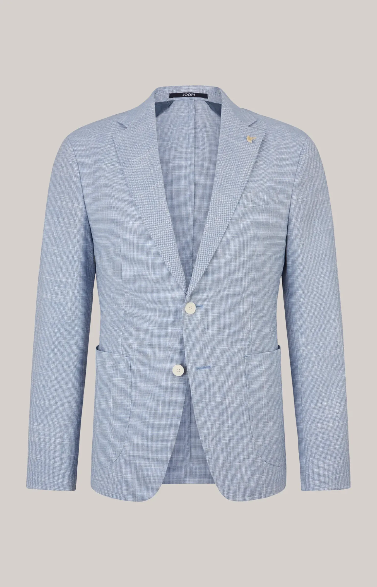 Leinenmix-Sakko Hoverest in Blau