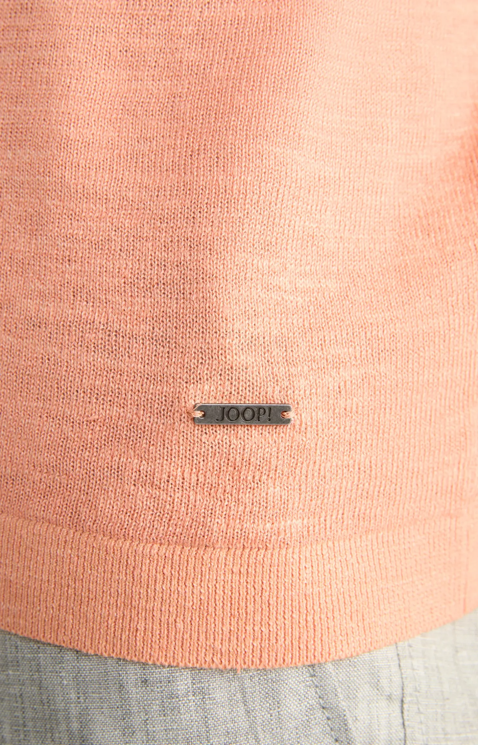 Leinenmix-T-Shirt Maroso in Orange