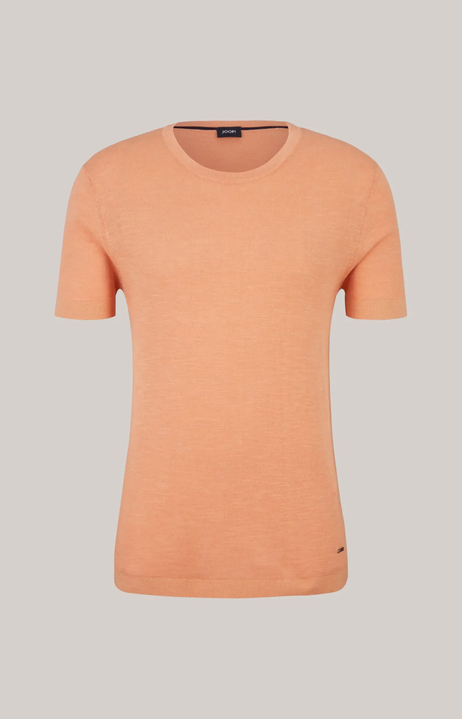 Leinenmix-T-Shirt Maroso in Orange