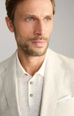 Leinen-Sakko Hoverest in Beige meliert