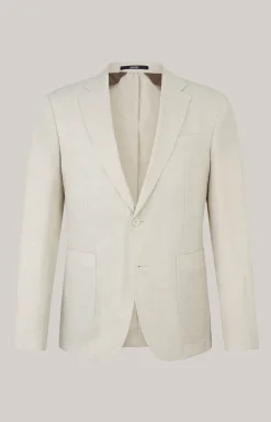 Leinen-Sakko Hoverest in Beige meliert