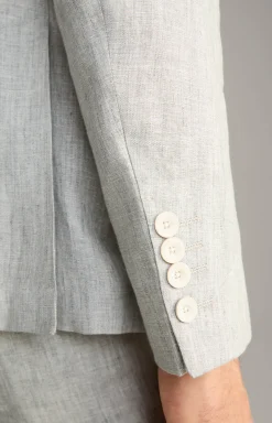 Leinen-Sakko Hoverest in Grau meliert