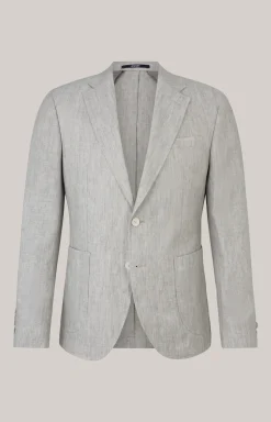 Leinen-Sakko Hoverest in Grau meliert