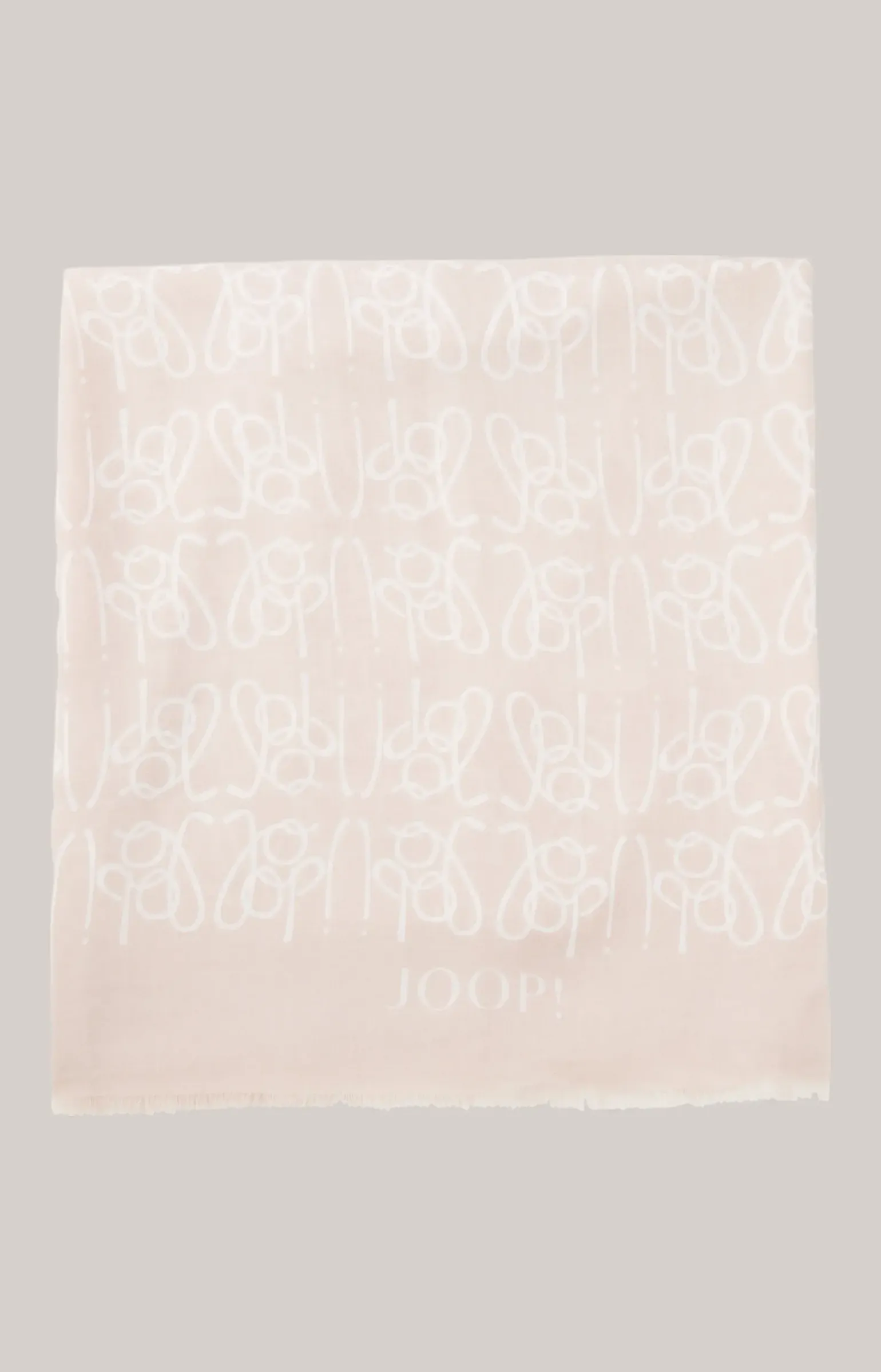 Logo-Schal in Rosé